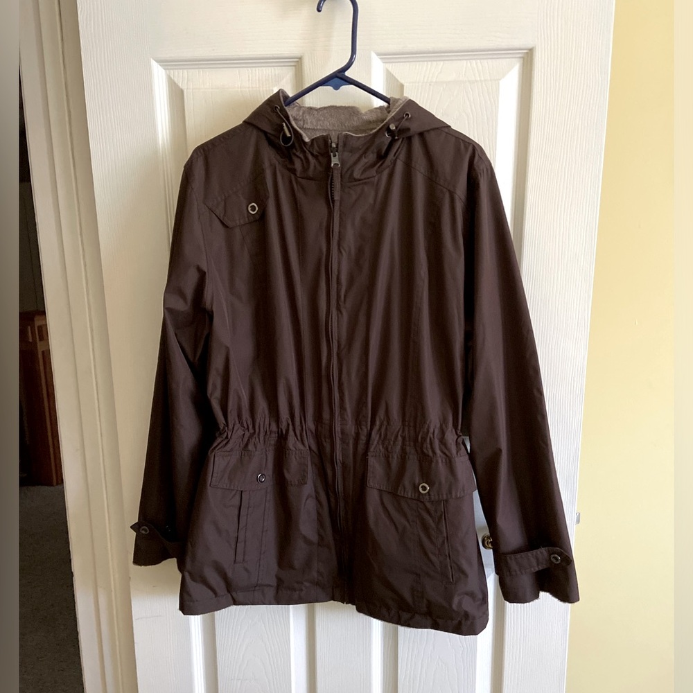 Hooded Reversible Women’s Jacket. Size Large